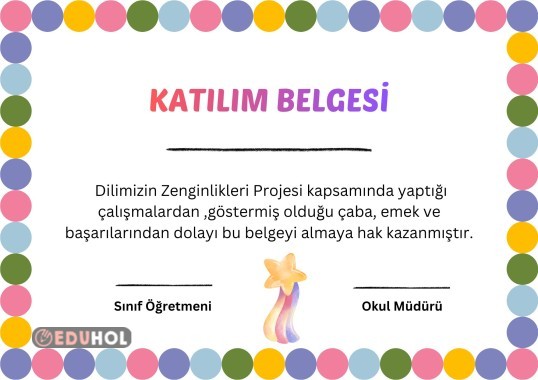 KATILIM BELGESİ