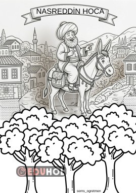 Nasreddin Hoca boyama sayfası