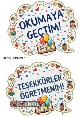 OKUMA BAYRAMI KONUŞMA BALONLARI