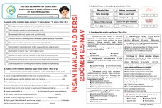İnsan Hakları Y.D. 2.Dönem 2.Sınav