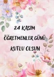 24 KASIM ÖĞRETMENLER GÜNÜ KAPAĞI