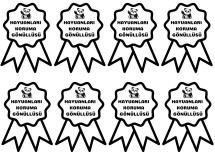 Hayvanları Koruma Günü Yaka Kartı