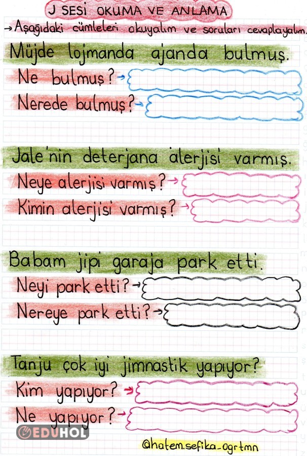 J Sesi Okuma Anlama Eduhol Ders Videoları İzle Online Test Çöz