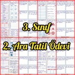 3. Sınıf 2. Ara Tatil Ödevi