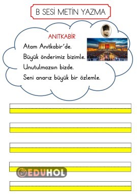 B SESİ METİN YAZMA