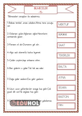 BİLMECELER 15