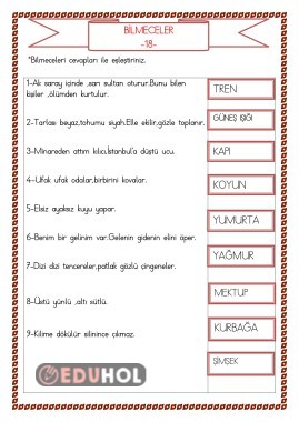 BİLMECELER 18