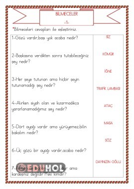 BİLMECELER 1