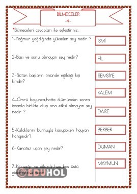BİLMECELER 4