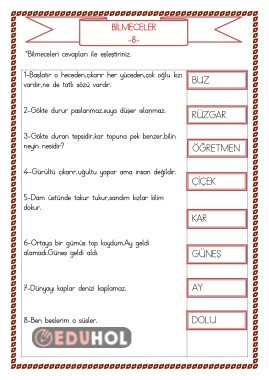 BİLMECELER 8