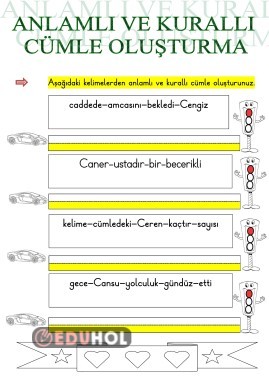 C SESİ ANLAMLI VE KURALLI CÜMLE OLUŞTURMA