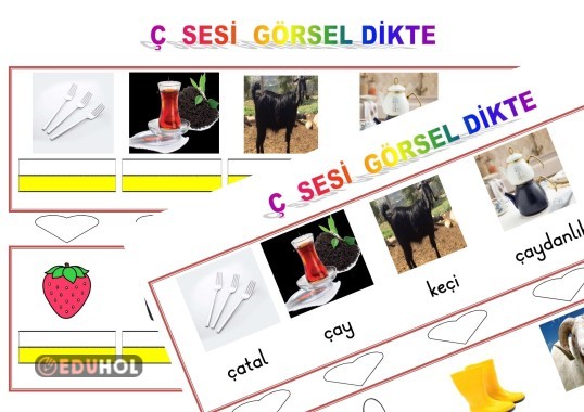 Ç SESİ GÖRSEL DİKTE ÇALIŞMASI-2-