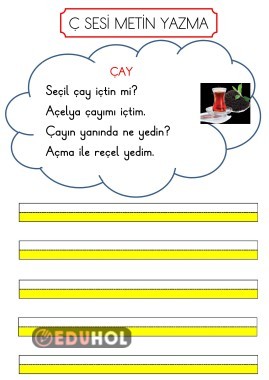 Ç SESİ METİN YAZMA