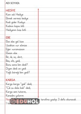 ÇİZGİLİ DEFTERE ALIŞTIRMA ETKİNLİĞİ 10