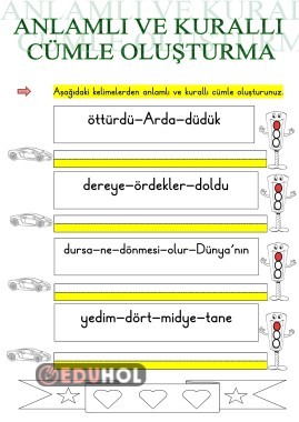 D SESİ ANLAMLI VE KURALLI CÜMLE OLUŞTURMA