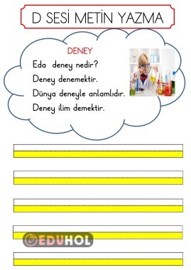 D SESİ METİN YAZMA