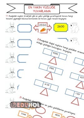 DOĞAL SAYILARI EN YAKIN YÜZLÜĞE YUVARLAMA ÇALIŞMASI