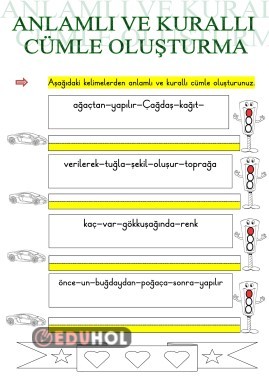 Ğ SESİ ANLAMLI VE KURALLI CÜMLE OLUŞTURMA