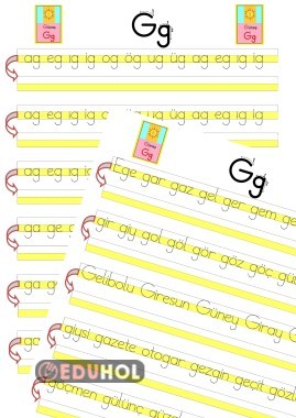 G SESİ ÇALIŞMASI (HECE,KELİME)