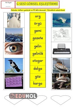 G SESİ GÖRSEL EŞLEŞTİRME