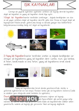 IŞIK KAYNAKLARI-2-