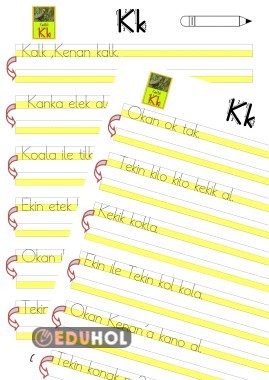 K SESİ ÇALIŞMASI (CÜMLE)