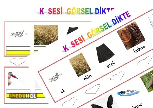 K SESİ GÖRSEL DİKTE ÇALIŞMASI-2-