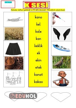 K SESİ GÖRSEL EŞLEŞTİRME-2-