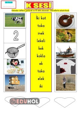 K SESİ GÖRSEL EŞLEŞTİRME