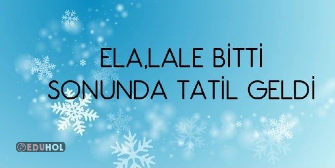 KARNE HATIRASI ARKA FON(ELA LALE BİTTİ SONUNDA TATİL GELDİ-İYİ TATİLLER