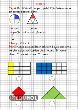 KESİRLER-2-(ÇEYREK )