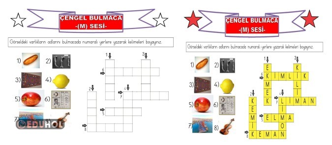 M SESİ ÇENGEL BULMACA