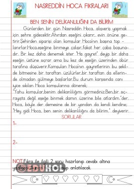 NASREDDİN HOCA FIKRALARI(BEN SENİN DELİKANLILIĞINI DA BİLİRİM)