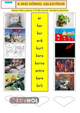 R SESİ GÖRSEL EŞLEŞTİRME