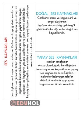 SES KAYNAKLARI