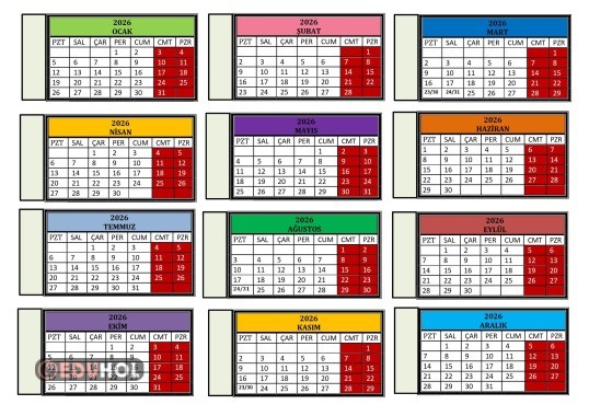 TAKVİM(2026-RENKLİ)