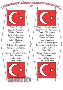 TÜRKÇEMİZE GİRMİŞ YABANCI SÖZCÜKLER -14-