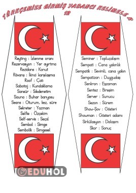 TÜRKÇEMİZE GİRMİŞ YABANCI SÖZCÜKLER 12