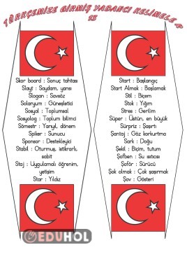 TÜRKÇEMİZE GİRMİŞ YABANCI SÖZCÜKLER 13