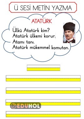 Ü SESİ METİN YAZMA