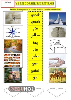 Y SESİ GÖRSEL EŞLEŞTİRME-2-