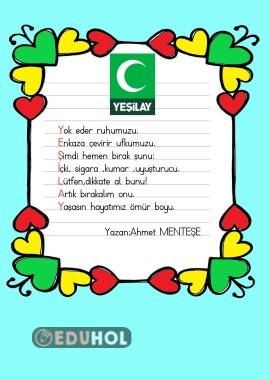 YEŞİLAY HAFTASI AKROSTİŞ ÇALIŞMASI