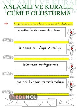 Z SESİ ANLAMLI VE KURALLI CÜMLE OLUŞTURMA