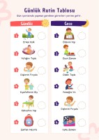 Tüm sınıflar için günlük rutin