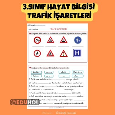 3.SINIF HAYAT BİLGİSİ TRAFİK İŞARETLERİ ETKİNLİKLERİ