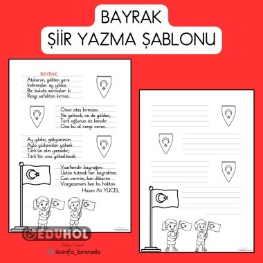 BAYRAK ŞİİR YAZMA ŞABLONU