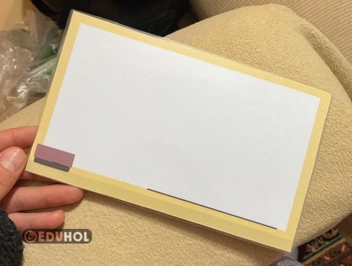 Lamine ile yaz-sil cevap tahtası