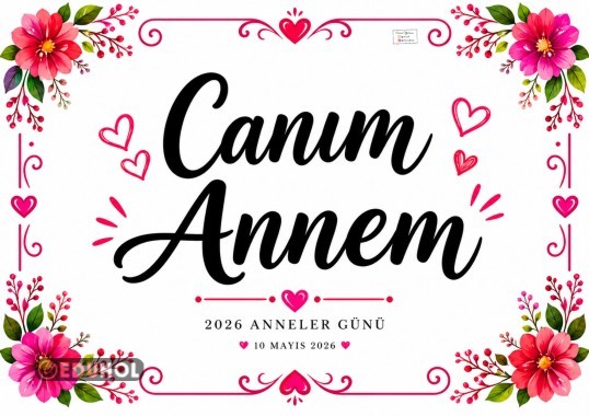 Canım Annem Yazısı ( Fotoğraf Çektirmek İçin)