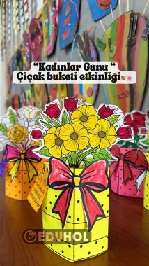 Dünya Kadınlar Günü İnteraktif Çiçek Buketi Etkinliği
