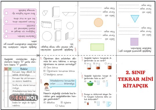 2.SINIF TEKRAR ETKİNLİK MİNİ KİTAPÇIK